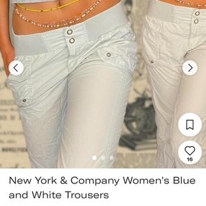 New York And Co Womens Mint Green Cargo Pants Size 8.  A-3